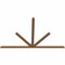 Ekena Millwork Saratoga Timber Gable Bracket, Western Red Cedar, 96"W x 60"H x 1 1/2"D x 3 1/2"F, 15/12 Pitch GBW096X60X0204SAR00SWR - alternate 5